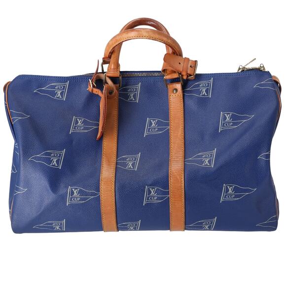 Louis Vuitton Keepall 45 America's Cup Boston Bag M80014 San Diego Blue - Picture 1 of 9